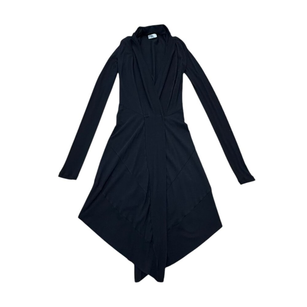 Women’s Love Yaya Black Draped Cardigan Made in USA